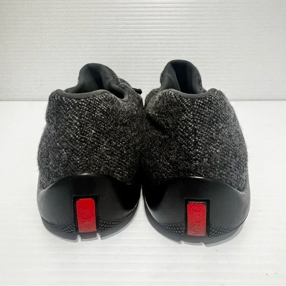 Prada Gray Wool Loafers Casual Shoes Size 36 - Picture 10 of 16